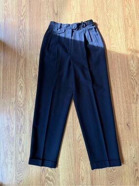 VINTAGE Ralph Lauren 90’s Pleated Wool Dress Pants - Navy Blue